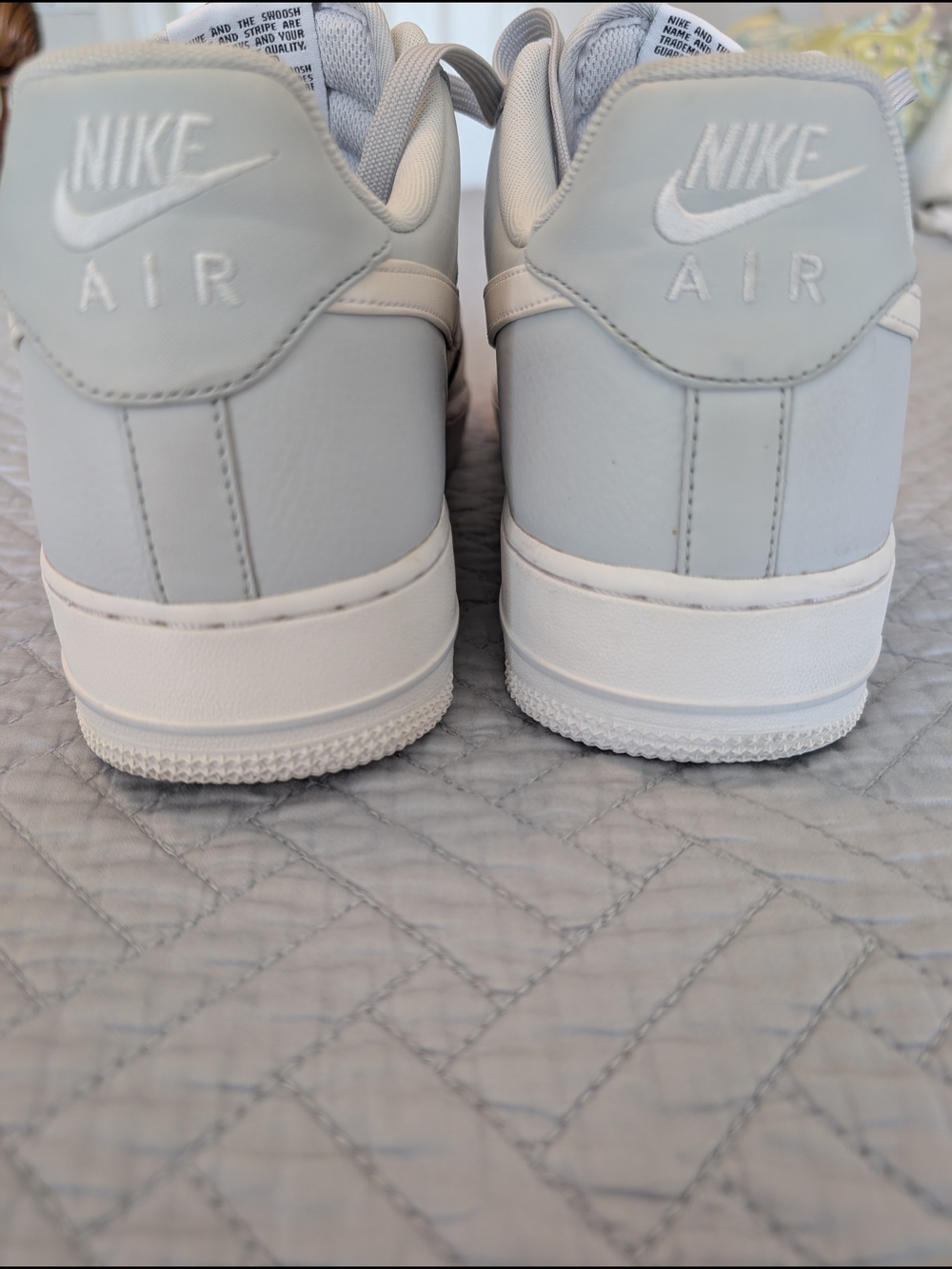 Nike Air Force 1 Low Light Blue  White Sneakers Size 13 (0326) - Picture 10 of 14